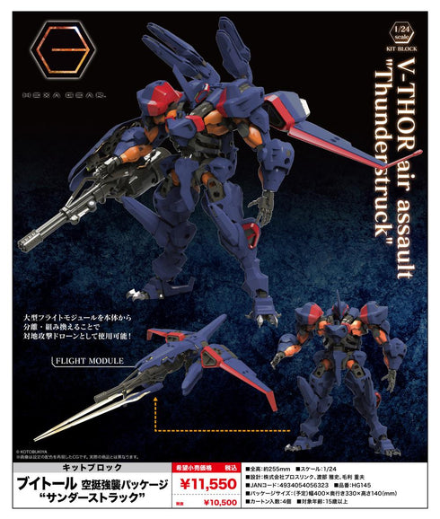 『キットブロック ヘキサギア』ブイトール 空挺強襲パッケージ サンダーストラック