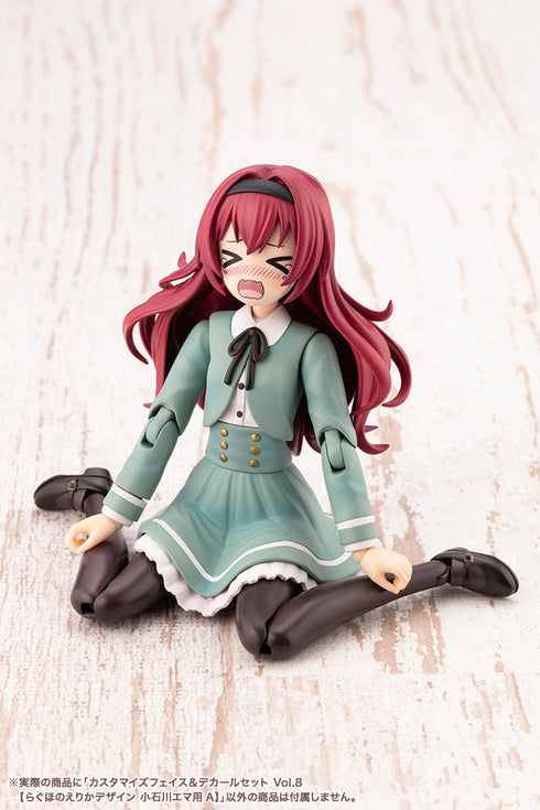 『創彩少女庭園』カスタマイズフェイス&デカールセット Vol.8 らぐほのえりかデザイン 小石川エマ用A