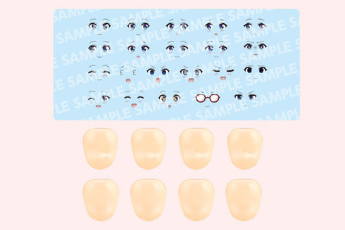 『創彩少女庭園』カスタマイズフェイス&デカールセット Vol.9 らぐほのえりかデザイン 小鳥遊暦用A