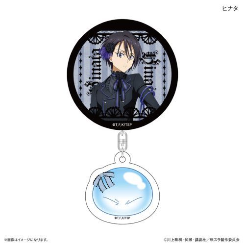 『転生したらスライムだった件』転生したらスライムだった件 アクリルチャーム付き缶バッジ(ゴシック) ヒナタ