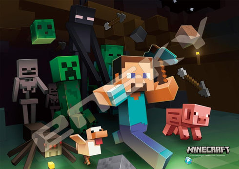 『MINECRAFT』ジグソーパズル 208ピース 208-ML11 Hostile Mobs