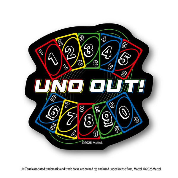 『UNO(TM)』ダイカットステッカーミニ UNO OUT!