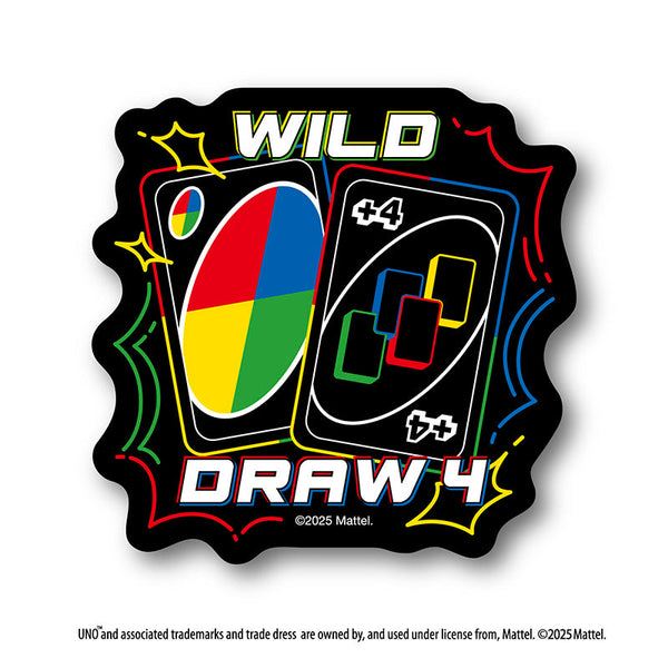 『UNO(TM)』ダイカットステッカーミニ WILD・DRAW4