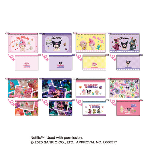 『Netflixシリーズ My Melody & Kuromi』クリアポーチコレクション【BOX】