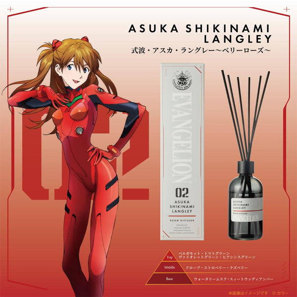 『エヴァンゲリオン』ルームディフューザー 式波・アスカ・ラングレー-ベリーローズ-