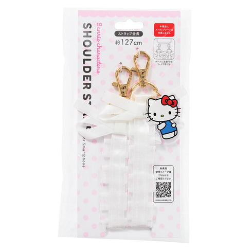 『三丽鸥角色』荷叶边蝴蝶结肩带 Hello Kitty