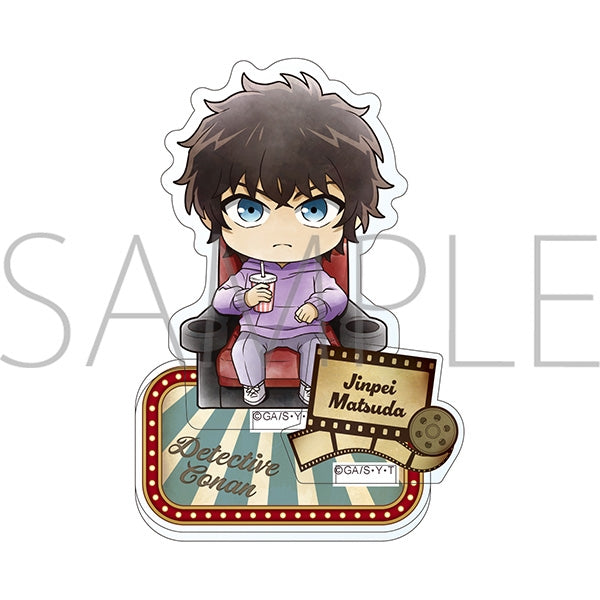 『名探偵コナン』アクリルスタンド 松田陣平 ミニキャラ 映画鑑賞