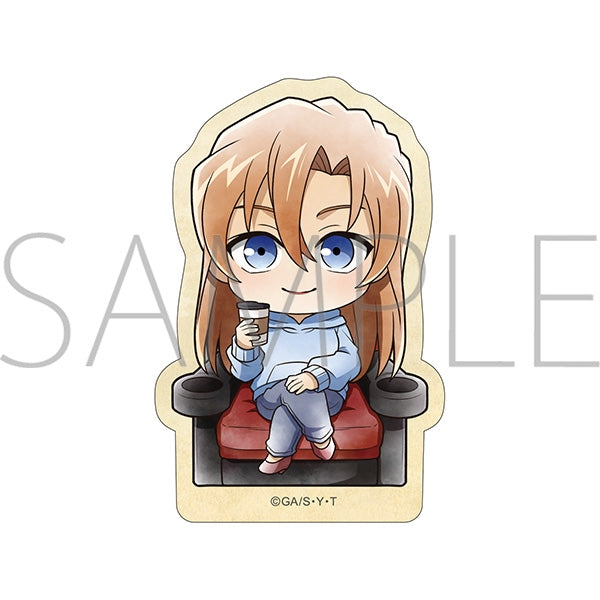 『名探偵コナン』ステッカー 萩原千速 ミニキャラ 映画鑑賞
