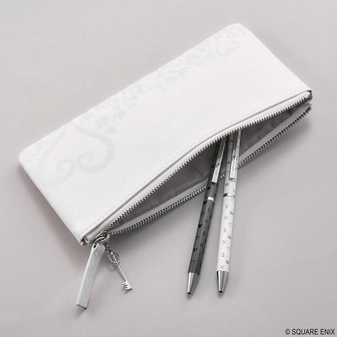 『キングダムハーツ』ステーショナリー フラットペンケース ホワイト