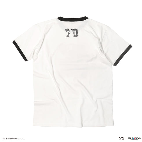 『ゴジラ』ゴジラ 70 周年記念 昭和シリーズ シーンイラスト T シャツ 4(ジェットジャガー & ゴジラ)