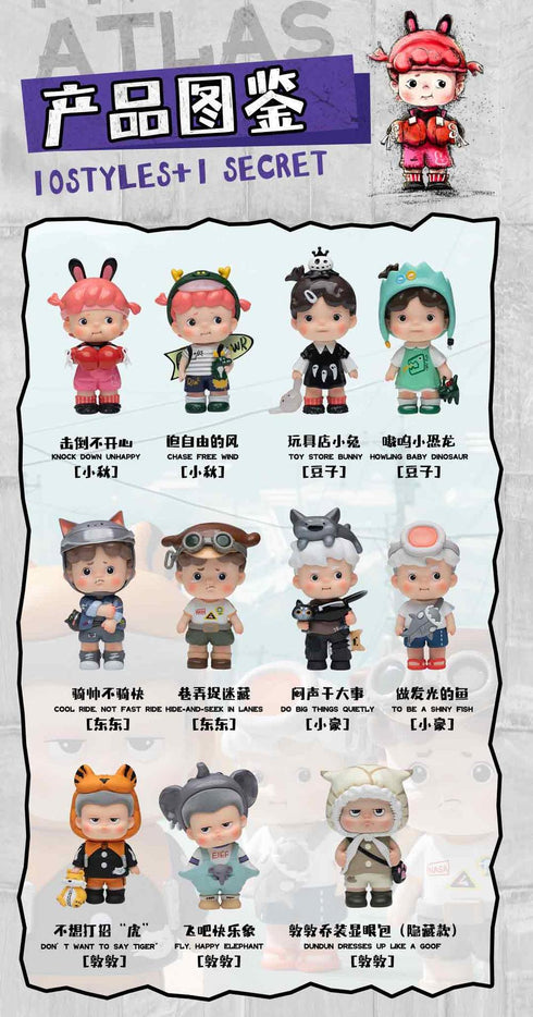 『5人小隊 - アイアンレーンの子供時代シリーズ』002_Heyone トレーディングフィギュア【BOX】