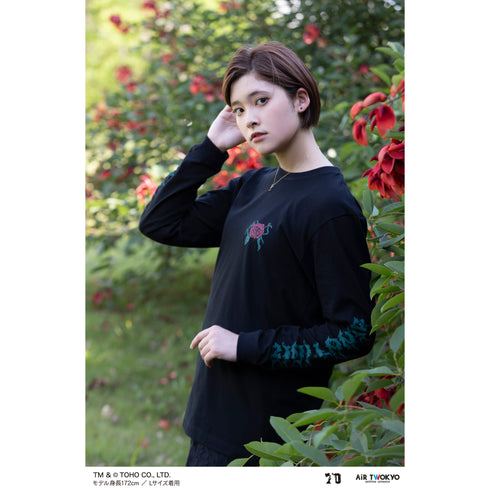 『ゴジラ』ゴジラ 70 周年記念 平成・VS シリーズ キャラクターイラスト ロングスリーブ T シャツ 1(ゴジラ VS ビオランテ)