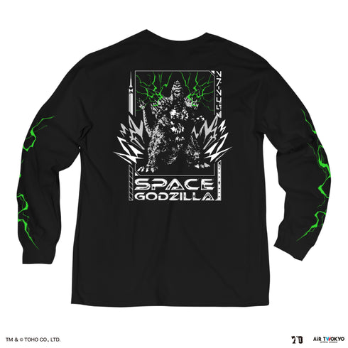 『ゴジラ』ゴジラ 70 周年記念 平成・VS シリーズ キャラクターイラスト ロングスリーブ T シャツ 2(スペースゴジラ)