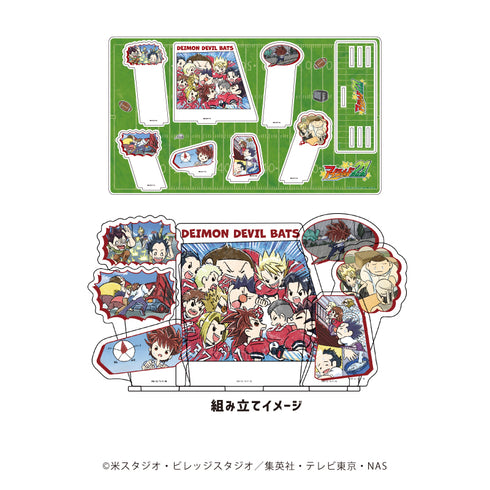 『アイシールド21』プレミアム アクリルジオラマプレート 01/泥門デビルバッツ 場面写ver.(グラフアートイラスト)
