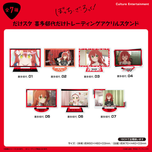 『ぼっち・ざ・ろっく!』だけスタ 喜多郁代だけトレーディングアクリルスタンド 【全7種】(BOX)