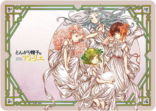 『とんがり帽子のアトリエ』キャラクター万能ラバーマット 「ココ・アガット・テティア・リチェ」ドレスVer.