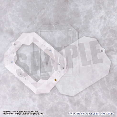 amieオリジナル ジュエリーアクリルフレーム 宝石ver. 7.ホワイト