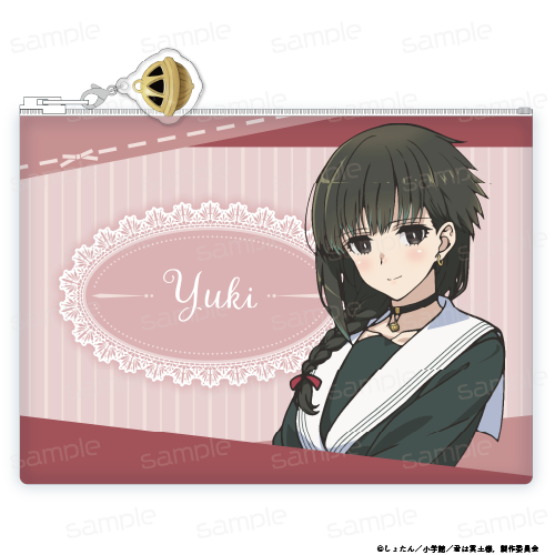 『君は冥土様。』描き下ろし 合皮フラットポーチ【雪&あげもち太郎】