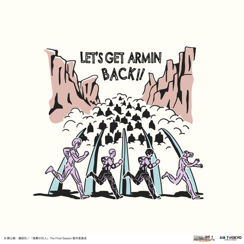 『進撃の巨人』The Final Season 完結編 (後編)イラストTシャツ 2(アルミンを取り戻す)