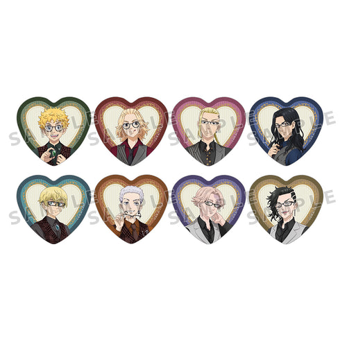 『東京リベンジャーズ』描き下ろしハート缶バッジBOX(スーツベスト)