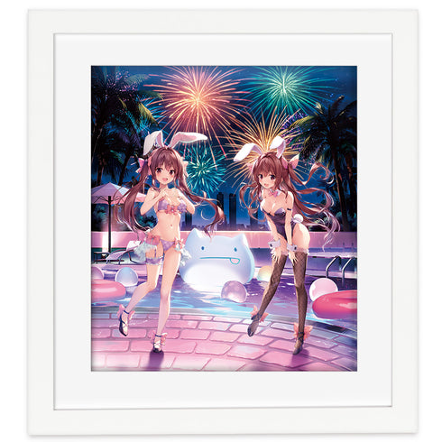 『karory先生』描き下ろし複製原画(蒼海舞香&蒼海夏音/ナイトプール)