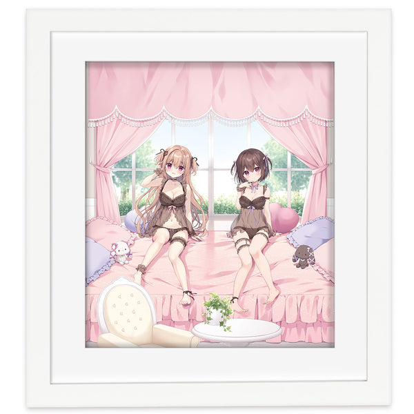 『宮坂みゆ先生&宮坂なこ先生』描き下ろし複製原画(莉奈&音瑠)