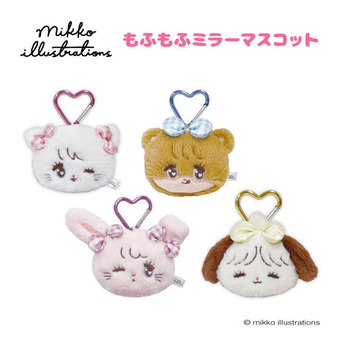 『mikko illustrations(ミッコ)』もふもふミラーマスコット キャミー