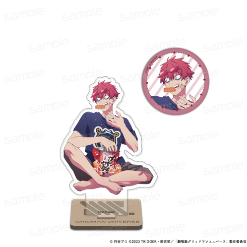 『グリッドマンユニバース』描き下ろし アクリルスタンド&缶バッジセット【レックス】