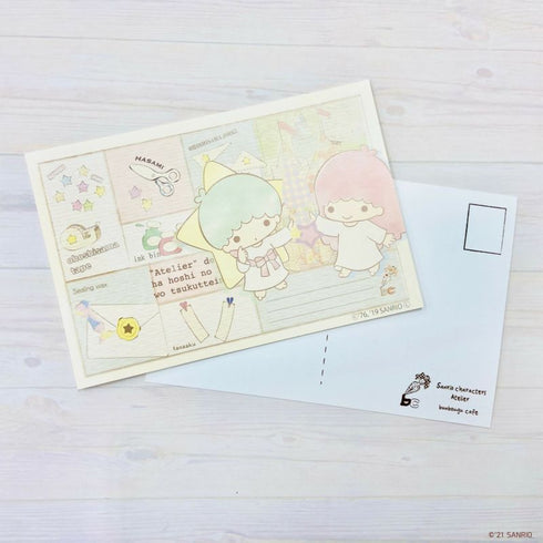 『サンリオ』文房具モチーフポストカード2 リトルツインスターズ