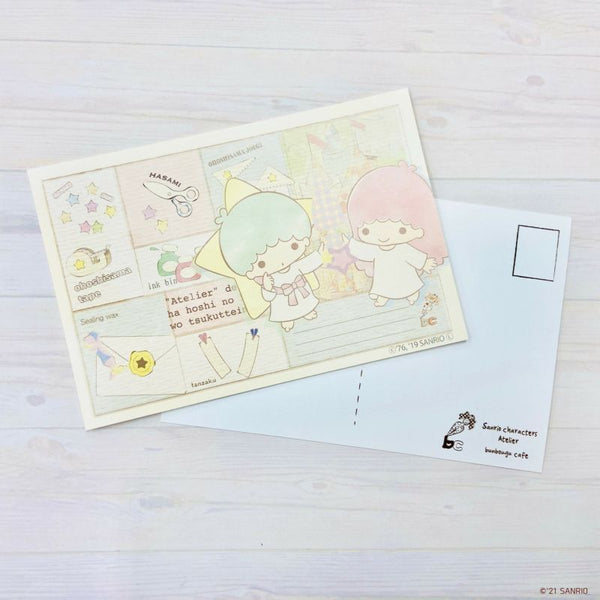 『サンリオ』文房具モチーフポストカード2 リトルツインスターズ