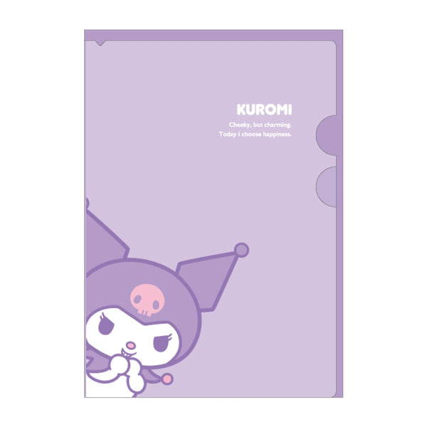 『サンリオ』ポケット付きクリアファイル シンプル/クロミ