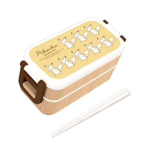 『ポケモン』抗菌2段ランチボックス「Pikachu number025」ピカチュウ