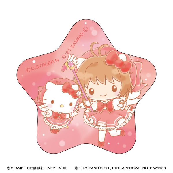『カードキャプターさくら × サンリオキャラクターズ』星型缶バッジ/ハローキティ