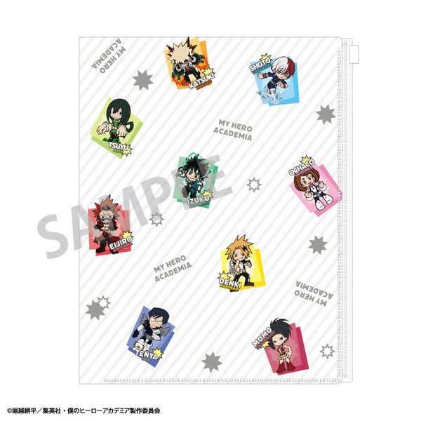 『僕のヒーローアカデミア』ファスナー付6ポケットクリアファイル/ミニキャラ
