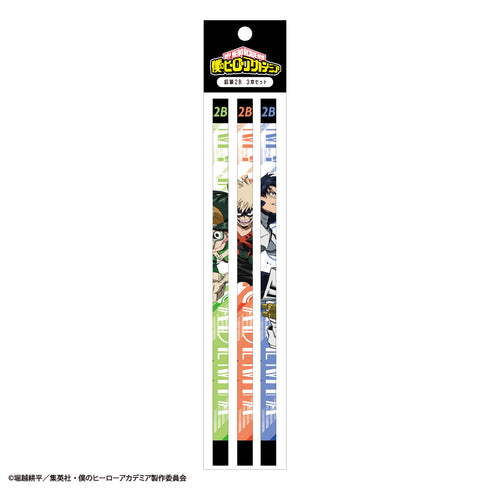 『僕のヒーローアカデミア』3本セット組鉛筆2B / 集合B
