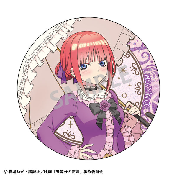 『五等分の花嫁』グリッター缶バッジ 中野二乃 アールヌーヴォー