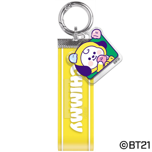 『BT21』ロゴテープキーチェーン/ CHIMMY