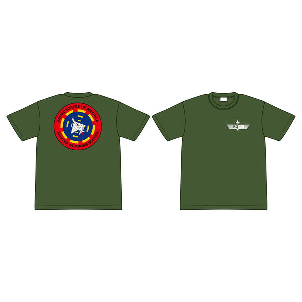 『TOP GUN トップガン』ファイターウエポンスクール Tシャツ(OD)