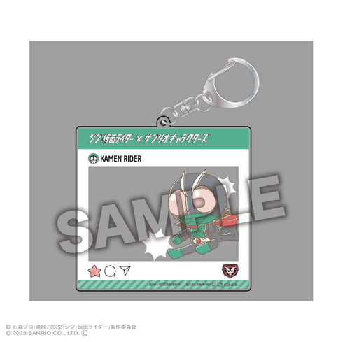 『シン・仮面ライダー×サンリオキャラクターズ』トレーディングSNS風アクリルキーホルダー (全10種) BOX