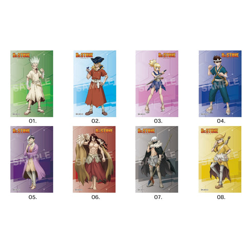 『Dr.STONE』サテン地ステッカー 01 第1弾 (全8種) BOX