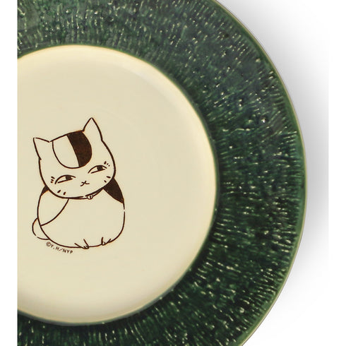 『夏目友人帳』ニャンコ先生 美濃焼織部釉薬大皿