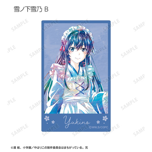 『やはり俺の⻘春ラブコメはまちがっている。完』描き下ろしイラスト 和⾵メイド服ver. トレーディング Ani-Art カード ステッカー(全9種)BOX