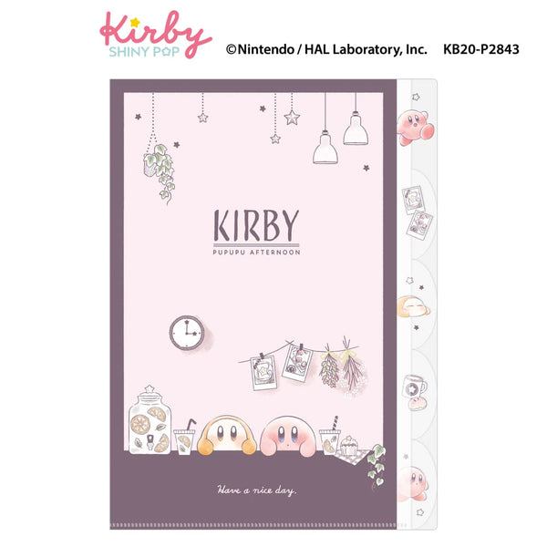 『星のカービィ』ダイカット5インデックスA4クリアファイル PUPUPU AFTERNOON