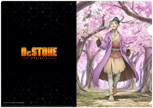 『Dr.STONE』【描き下ろし】A4クリアファイル あさぎりゲン(桜)