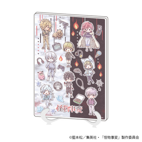 『怪物事変』アクリルアートボード (A5サイズ) 01/白黒デザイン (グラフアート)