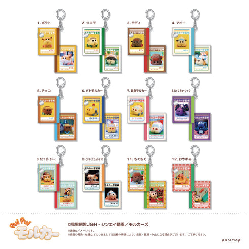 「PUI PUI モルカー」ミニミニ学習帳キーホルダーコレクション BOX