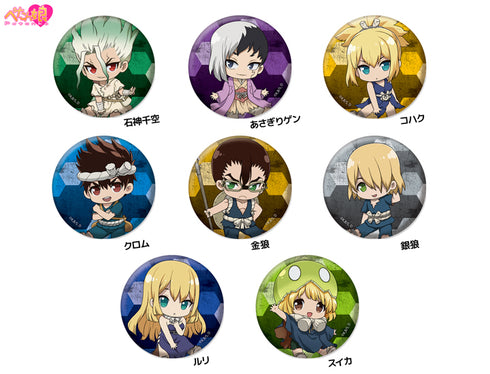 『Dr.STONE』ぺたん娘トレーディング缶バッジ vol.1 BOX