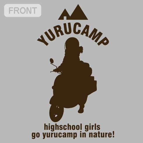 『ゆるキャン△』志摩リンとスクーター ジップパーカー MIX GRAY