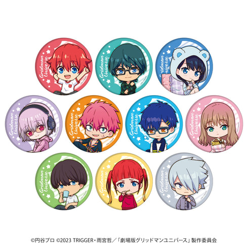『グリッドマンユニバース』缶バッジ 07/ルームウェアver. ブラインド(全10種)(ミニキャライラスト)