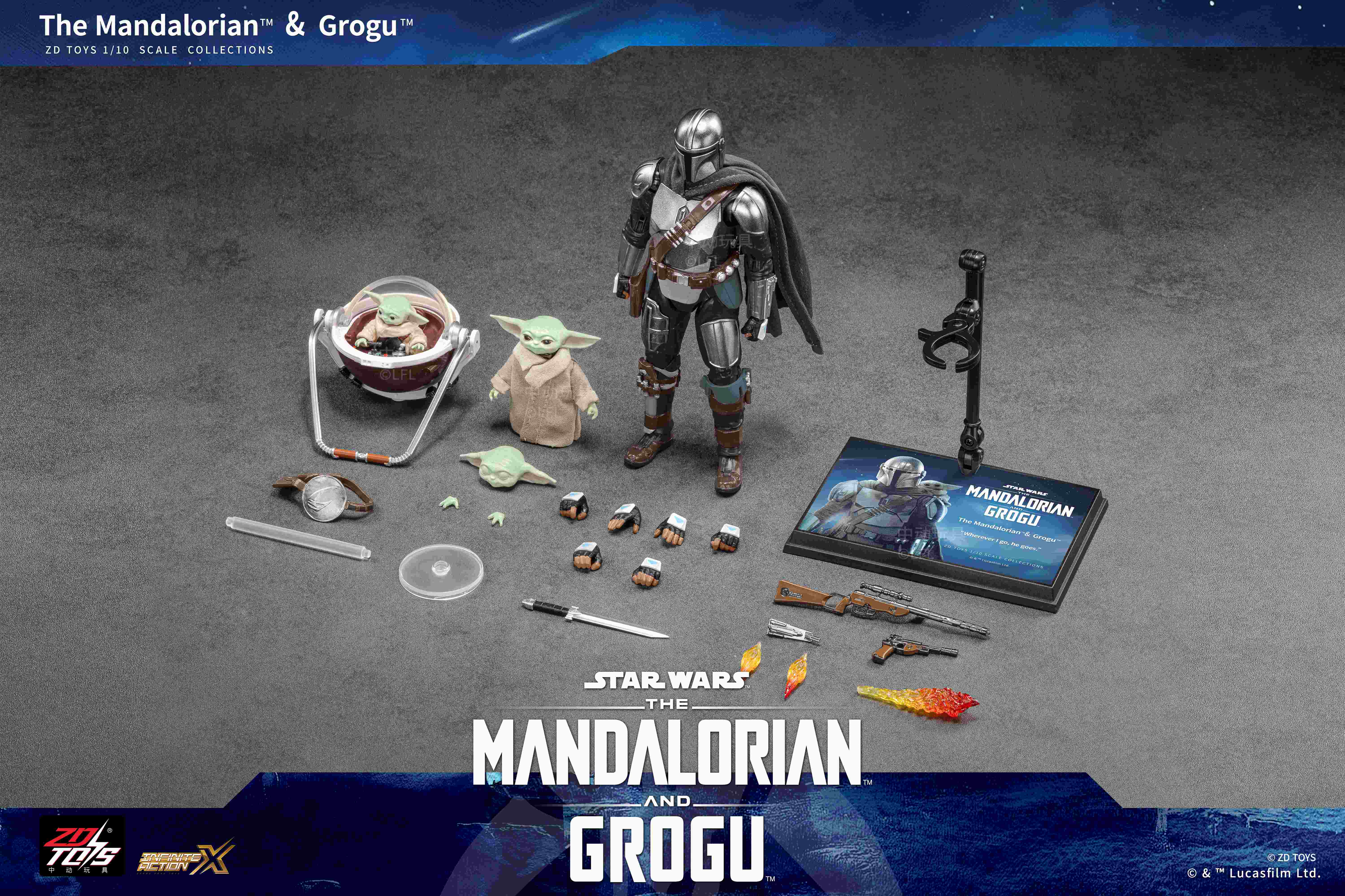 スターウォーズマンダロリアンA賞フィギュア スター・ウォーズ』アクションフィギュア マンダロリアン&グローグー